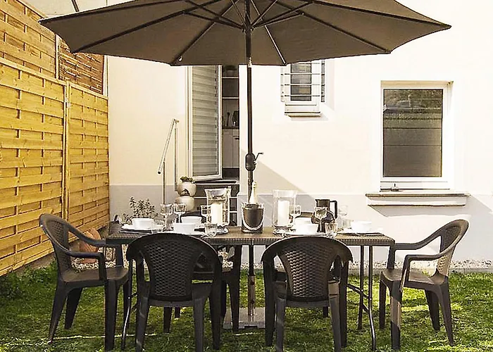 Apartment Bauhaus Design-luxus Apartment, 20er Jahre Stil, Garten